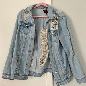 Distressed Jean Jacket